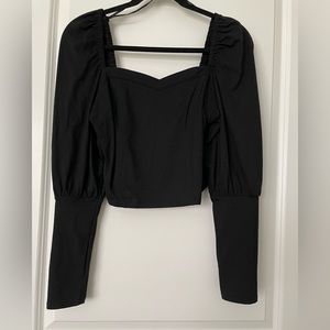 NWT GAB & KATE BALLOON SLEEVE CORSET TOP